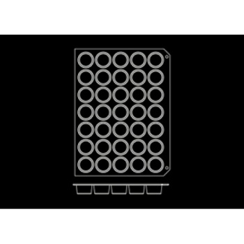 Форма "Маффин" 35 выемок 400x300x(h)28мм