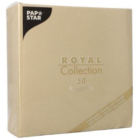 Салфетка 40x40см ROYAL Collection песочная, 50шт