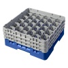Кассета Camrack на 30 ячеек для мойки и хранения бокалов Ø7.94x17.4см Cambro синий, 2шт