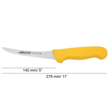 Нож обвалочный 14см изогнутый 2900 желтый