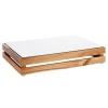 Поднос для еды GN 1/4 26.5x16.2x(h)1.5см ZERO white