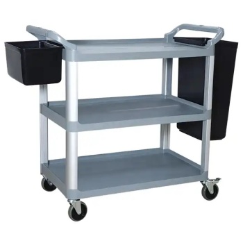 Тележка сервировочная открытая с 3 полками MMFK003 96x53x(h)97см серая
