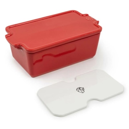 Емкость для запекания 20x11см APPOLIA Red с крышкой и прессом