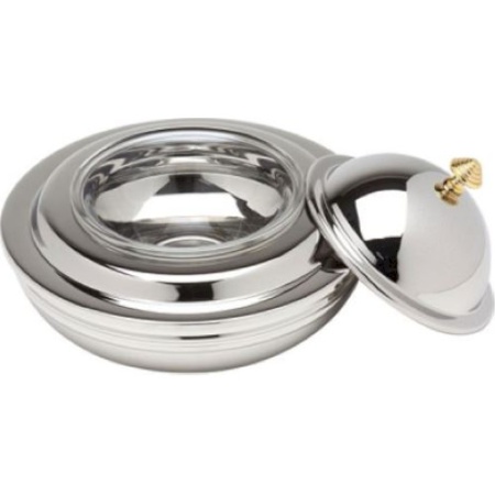 Икорница с емкостью для льда и крышкой сталь