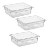 Гастроемкость GN 1/2 26.5x32.5x10см 5.9л Camwear прозрачная - комплект 3 штуки