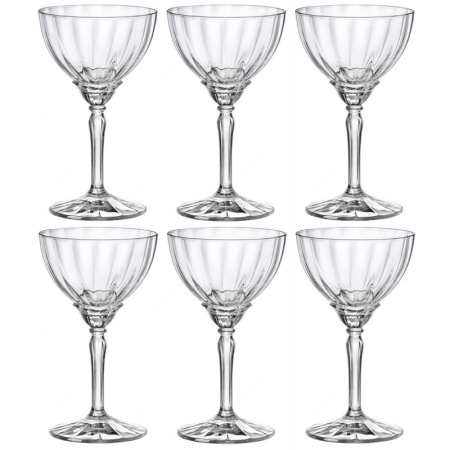 Набор бокалов для шампанского и коктейлей 240мл Espresso Martini FLORIAN, 6шт