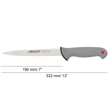 Нож филейный 19см COLOUR PROF