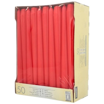 Свеча 25см Ø22мм красная, 50шт