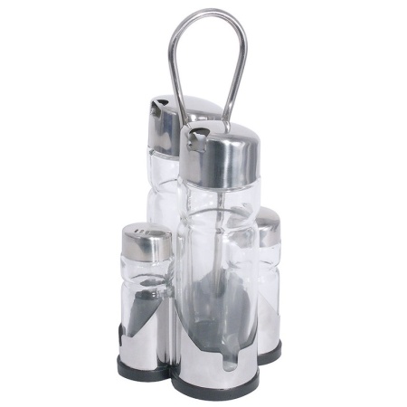 Набор для специй 22см Contacto из 4 предметов - соль, перец, масло, уксус (соус)