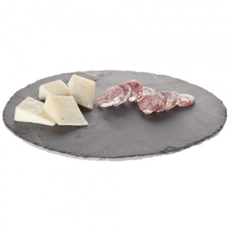 Доска сервировочная круглая 21см сланец