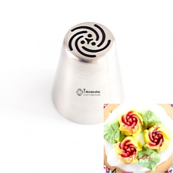 Насадка Бутон Малазийской Розы №16 пять лепестков (L размер)