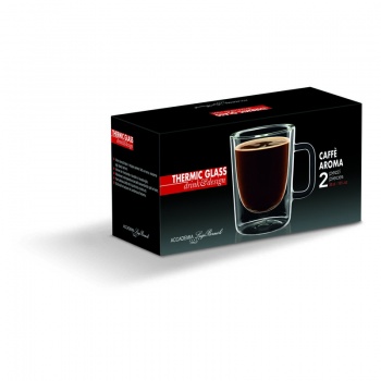 Набор кружек 300мл AROMA COFFEE Thermic Glass, 2шт
