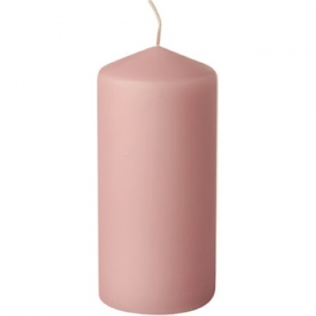 Свеча розовая Ø69мм 15см LIGHT PINK Pap Star