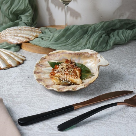 Блюдо 16см 125мл Ракушка "Pearl Frutti di Mare" керамика