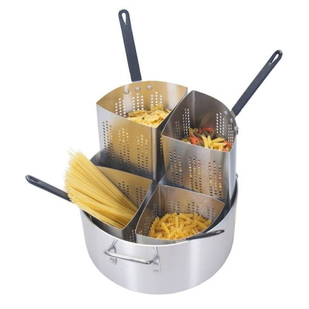 Кастрюля 18л для приготовления пасты с 4 стрейнерами 36x18см - P.L. Proff Cuisine
