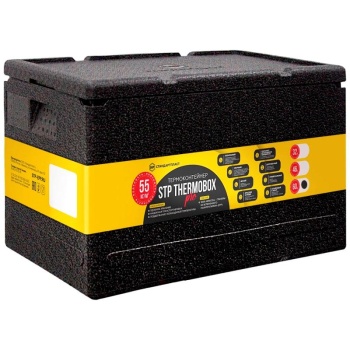Контейнер изотермический 60л 60x40x40см с крышкой STP PRO черный