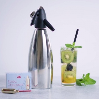 Сифон для содовой воды из нержавеющей стали 1л