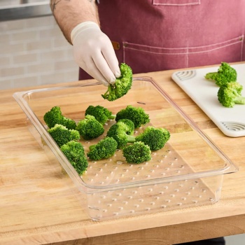 Гастроемкость перфорированная GN 1/1 53x32.5x7.6см Camwear прозрачная Cambro